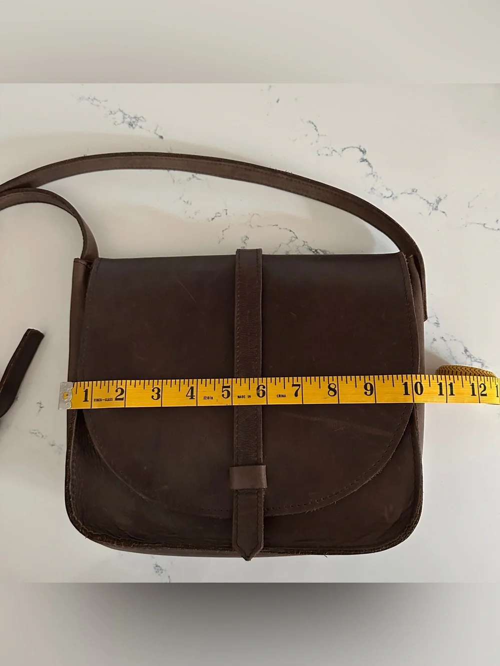 ABLE | The Tirhas Saddlebag Brown Leather Crossbody